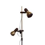 Vintage vloerlamp messing / bruin, Huis en Inrichting, Lampen | Vloerlampen, Ophalen, Gebruikt, 100 tot 150 cm, Onbekend