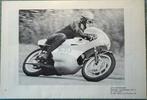 A4 Poster Jan Kostwinder Yamaha TT Assen '69, Verzamelen, Verzenden, Zo goed als nieuw, Motoren