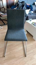 4 eetkamer stoelen GRATIS, Huis en Inrichting, Ophalen, Zo goed als nieuw, Grijs, Stof