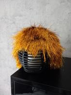 Carnavalsset: Gouden Pruik, Gekleurde Pet & Groene Hoed, Ophalen of Verzenden