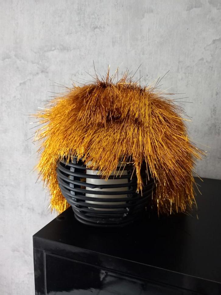 Carnavalsset: Gouden Pruik, Gekleurde Pet & Groene Hoed, Kleding | Dames, Carnavalskleding en Feestkleding, Ophalen of Verzenden