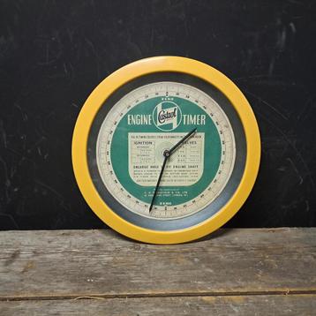 Castrol oil Vintage garage klokje '70 beschikbaar voor biedingen
