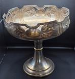 Art Nouveau(Verzilverde?) Fruitschaal met Koperdetails, Ophalen of Verzenden