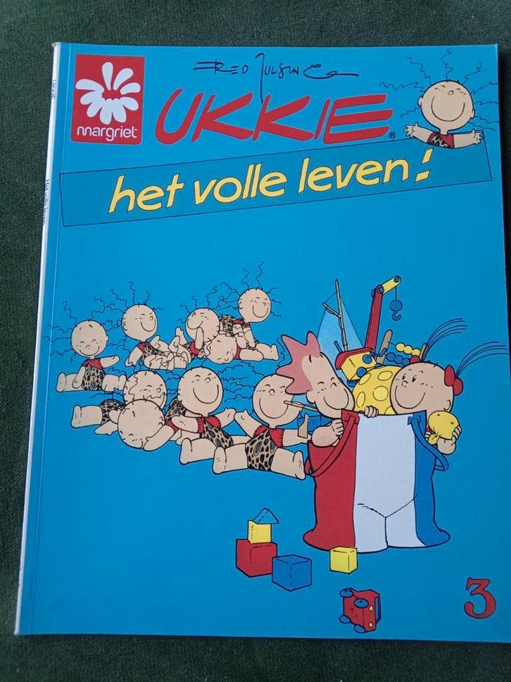 Ukkie - Het Volle Leven! - Fred Julsing - 1987, Boeken, Stripboeken, Gelezen, Eén stripboek, Ophalen of Verzenden
