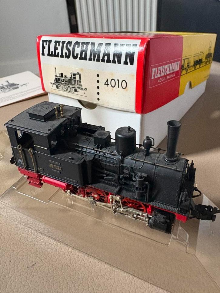 Fleischmann 4010 H0 nummer 89 7462, Hobby en Vrije tijd, Modeltreinen | H0, Gebruikt, Locomotief, Gelijkstroom, Fleischmann, Ophalen of Verzenden