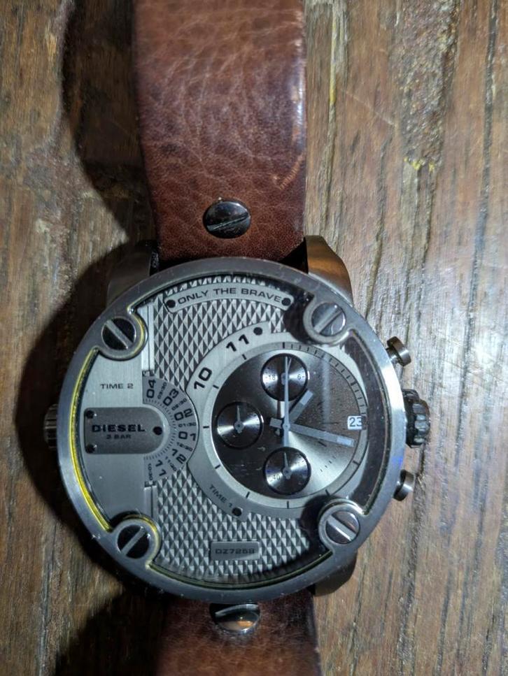 Diesel horloge DZ 7258 Little Daddy XL, Sieraden, Tassen en Uiterlijk, Horloges | Heren, Gebruikt, Polshorloge, Overige merken