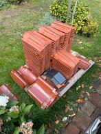 Dakpan Monier rood, Doe-het-zelf en Verbouw, Dakpannen en Dakbedekking, Ophalen, Steen of Klei, Zo goed als nieuw, 15 m² of meer