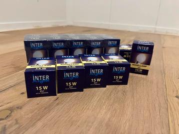 17x kogellamp mat 15w (interlight) beschikbaar voor biedingen