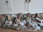 Mooi Kerstdorp met 8 kersthuisjes en Decoratie poppetjes, Ophalen of Verzenden