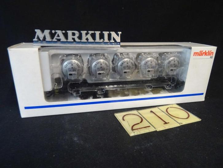 210=Marklin 4853 container wagen van de Duitse spoorwegen.41, Hobby en Vrije tijd, Modeltreinen | H0, Nieuw, Wagon, Wisselstroom