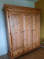 Kledingkast (grenen, hang en leg), Huis en Inrichting, Kasten | Kledingkasten, Ophalen, Gebruikt, 200 cm of meer, Grenen