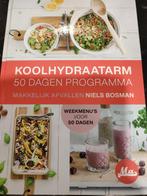 Koolhydraatarm 50 dagen programma, Dieet en Voeding, Ophalen of Verzenden, Zo goed als nieuw, Niels Bosman