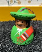 Aardewerk poppetje mexicaan klok met klepel playa del carmen, Diversen, Kerst, Ophalen of Verzenden, Zo goed als nieuw