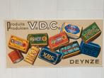 Vintage V.D.C. Tabak Reclamebord - Deynze, Ophalen of Verzenden
