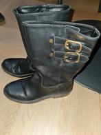 Mango leren halfhoge laarzen zwart maat 38, Mango, Zwart, Lage of Enkellaarzen, Ophalen of Verzenden
