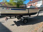 Sloep te koop incl trailer, Watersport en Boten, Vis- en Consoleboten, Ophalen, Gebruikt, Tot 10 pk, 3 tot 6 meter