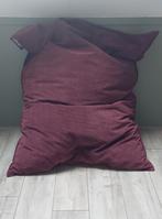Bordeauxrode zitzak velours 140x85, Ophalen, Zo goed als nieuw, Rood, Zitzak