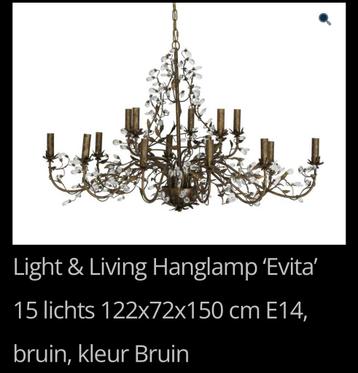 Barok Hanglamp Evita met Kristallen - 16 Lichts beschikbaar voor biedingen