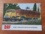 DAF Opleggers met luchtvering Folder 1961 *Engels*, Ophalen of Verzenden, Zo goed als nieuw, Overige merken