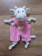 Anna Club Plush wit pluche koe knuffel rammeltje tuinbroek, Ophalen of Verzenden, Zo goed als nieuw, Koe