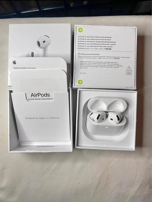Airpods Generatie 4 | Nieuw in Doos | Noise Cancelling, Telecommunicatie, Mobiele telefoons | Oordopjes, Zo goed als nieuw, Ophalen of Verzenden
