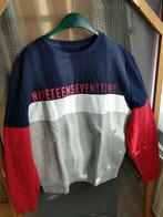 Heren sweater gestreept, Maat 52/54 (L), Blauw, Angelo Litrico, Ophalen of Verzenden
