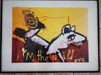 Herman Brood I’m the Wild One Ingelijste Zeefdruk print art, Ophalen of Verzenden