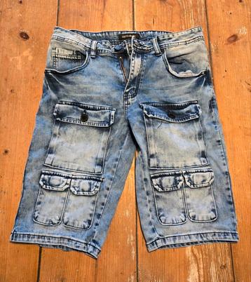 Cargo shorts korte broek jeans denim 2 stuks maat m beschikbaar voor biedingen