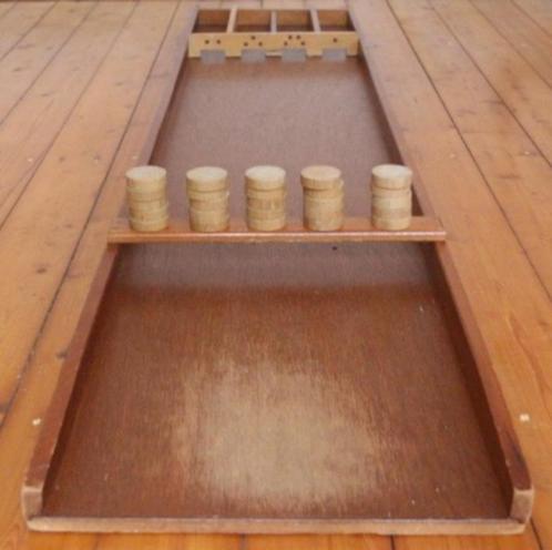 Sjoelbak, Hobby en Vrije tijd, Gezelschapsspellen | Bordspellen, Zo goed als nieuw, Drie of vier spelers, Ophalen