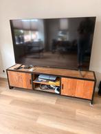 Stijlvol TV Meubel met Industrieel Design (Mango hout), Ophalen, Gebruikt, 150 tot 200 cm, Minder dan 100 cm