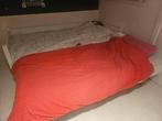 Fijn (logeer)bed met onderschuifbed, Verstelbaar, 90 cm, Eenpersoons, Wit