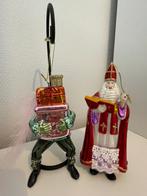 Nieuw 1 Set Glazen Sinterklaas Kado Piet kerstbal beeld pop, Diversen, Ophalen of Verzenden, Nieuw