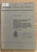 HANDBOEK kanon OERLIKON 25mm KBA voor YPR-765, landmacht, KL, Ophalen of Verzenden, Landmacht, Nederland, Boek of Tijdschrift