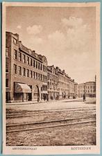 1929 ROTTERDAM ZUID Bloemhof Abcouderstraat Smalspoor Sepia, Verzamelen, Gelopen, Zuid-Holland, Ophalen of Verzenden, 1920 tot 1940