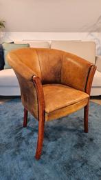 Vintage Schaapsleren Fauteuil, Huis en Inrichting, Fauteuils, Ophalen, Gebruikt, Vintage, 50 tot 75 cm