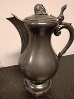 Tinnen koffie kan met druivenmotief, Ophalen of Verzenden