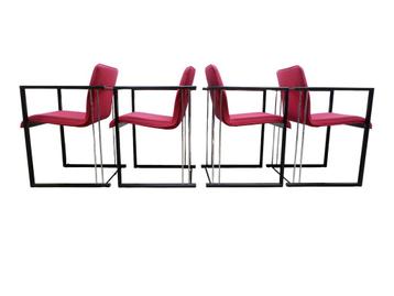 Set van 4 vintage eetkamerstoelen, jaren 80 beschikbaar voor biedingen