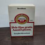 12 vintage bierglazen , Fluitje, Amstel, in reclame doos, Nieuw, Ophalen of Verzenden, Amstel, .