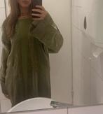 Groene Dubai Abaya Tweedelig, Ophalen of Verzenden, Zo goed als nieuw, Maat 36 (S), Onder de knie