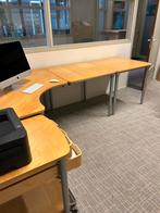 Retro kantoorinrichting, complete set (Galant berken), Huis en Inrichting, Bureaus, Ophalen, Gebruikt