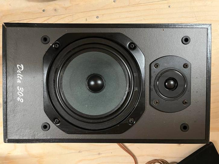 Wharfedale Delta 30-2 Speakers - Topkwaliteit!, Audio, Tv en Foto, Luidsprekers, Gebruikt, Front, Rear of Stereo speakers, 60 tot 120 watt
