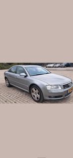 Audi A8 3.7 Quattro 206KW AUT 2005 Grijs, Automaat, 8 cilinders, 110 €/maand, Origineel Nederlands