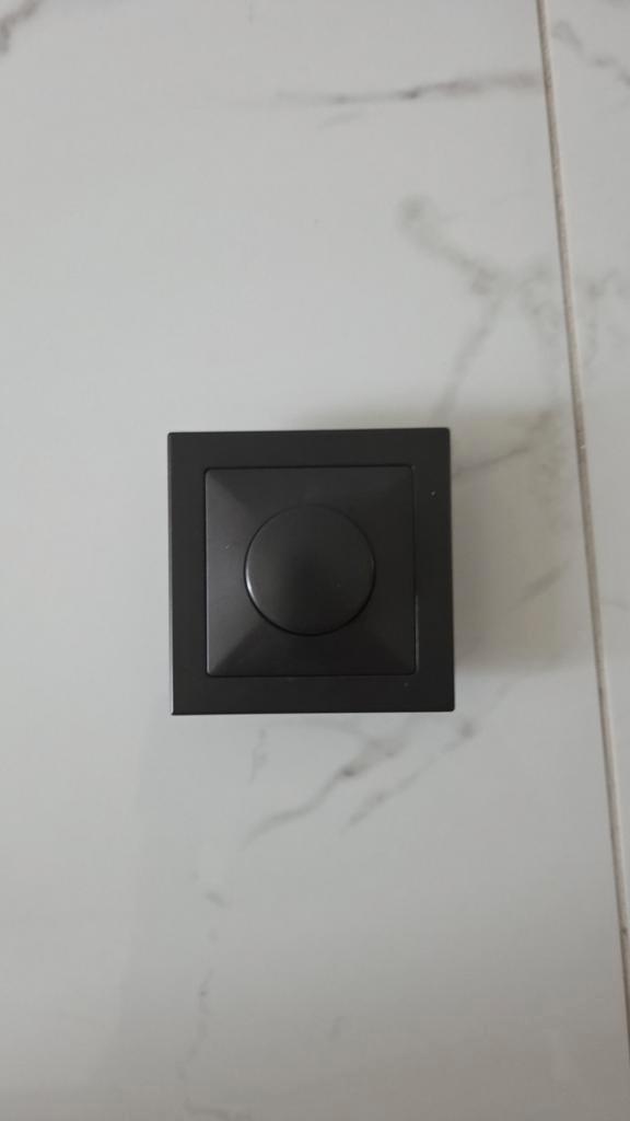 Mat Zwarte Dimmerknop met LED Indicator, Doe-het-zelf en Verbouw, Alarmsystemen, Nieuw, Overige typen, Overige soorten, Ophalen