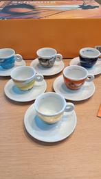 Zes illy espresso tasjes  Pieter Roesch 1999 Swung, Ophalen, Nieuw, Porselein, Kop en/of schotel
