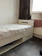 Mooi eenpersoonsbed wit Natan leenbakker, Huis en Inrichting, Slaapkamer | Bedden, 90 cm, Eenpersoons, Wit, Ophalen of Verzenden