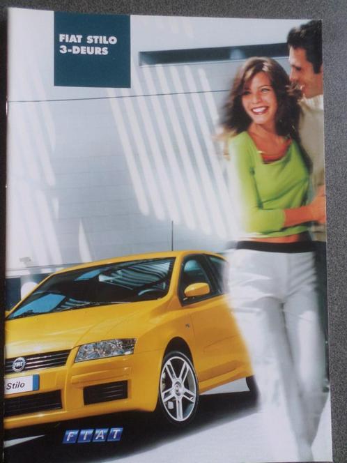 Fiat Stilo 3 deurs 2001 Brochure, Boeken, Auto's | Folders en Tijdschriften, Zo goed als nieuw, Overige merken, Verzenden