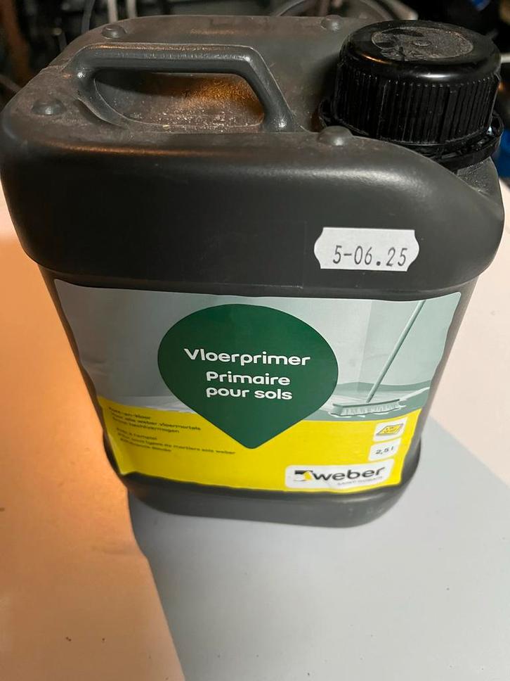 Weber Vloerprimer 2.5L, Doe-het-zelf en Verbouw, Verf, Beits en Lak, Nieuw, Beits, Minder dan 5 liter, Overige kleuren, Ophalen of Verzenden