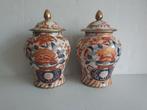 Chinees porselein - 2 imari dekselpotten - 16 cm, Antiek en Kunst, Antiek | Porselein, Ophalen of Verzenden