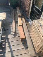 Bankirai planken en Azobe liggers / vlonderplanken, Doe-het-zelf en Verbouw, Hout en Planken, Ophalen, 25 tot 50 mm, Zo goed als nieuw