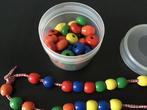 Grote Houten rijgkralen/insteek mozaïek/domino. Kleuters, Kinderen en Baby's, Speelgoed | Houten speelgoed, Ophalen of Verzenden